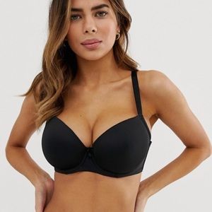 Black Ivory Rose T-Shirt Bra